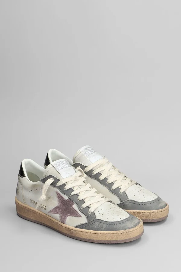 Ball Star Sneakers In Beige Leather - Image 2