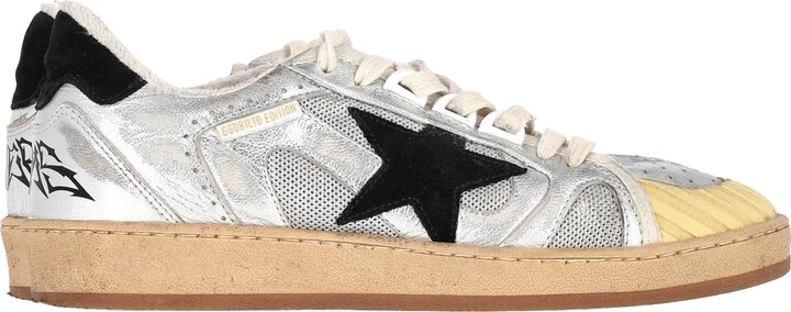 Ball Star Special Edition Sneakers in Silver Leather