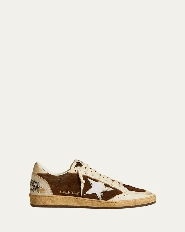 Ball Star Suede Bi-Color Sneakers