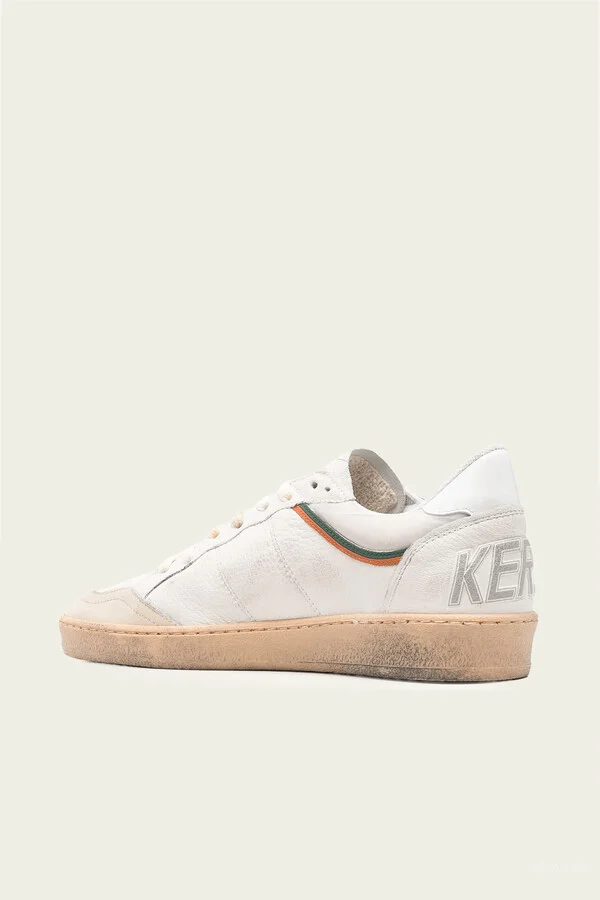 Ball-Star White Beige Men Leather Sneaker - Image 3
