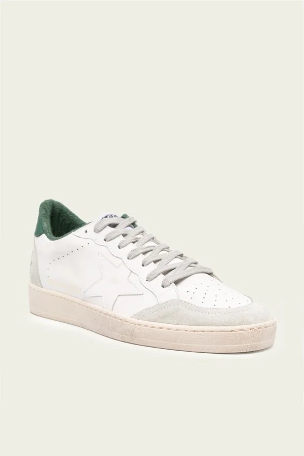 Ball-Star White Green Leather Men Sneaker - Image 2