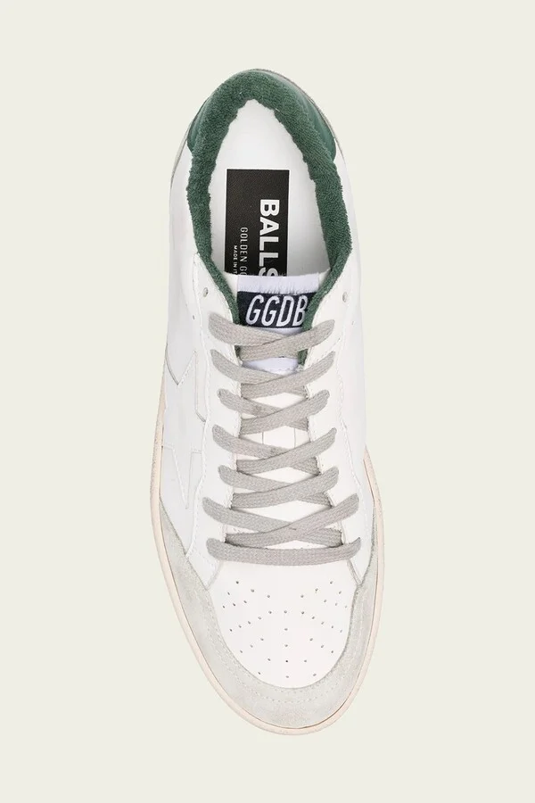 Ball-Star White Green Leather Men Sneaker - Image 4