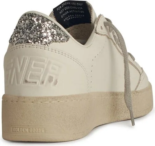 'ball Star' White Leather Sneakers - Image 3