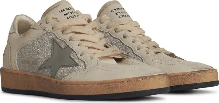 'ball Star' White Leather Sneakers - Image 2