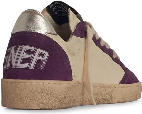 'ball Star' White Leather Sneakers - Image 3