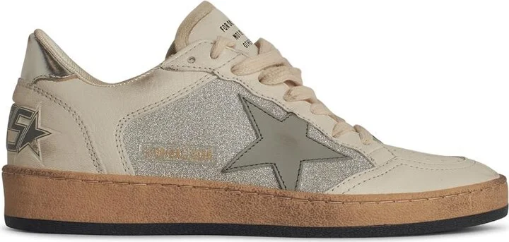 'ball Star' White Leather Sneakers