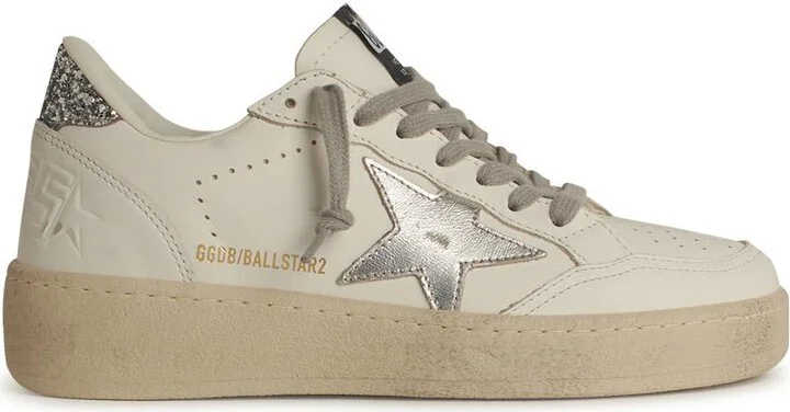 'ball Star' White Leather Sneakers