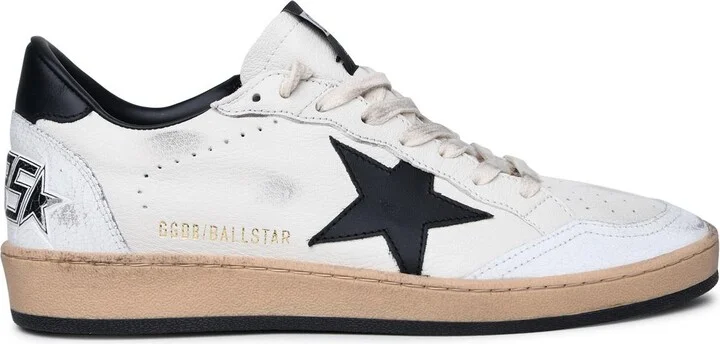 'ball Star' White Leather Sneakers