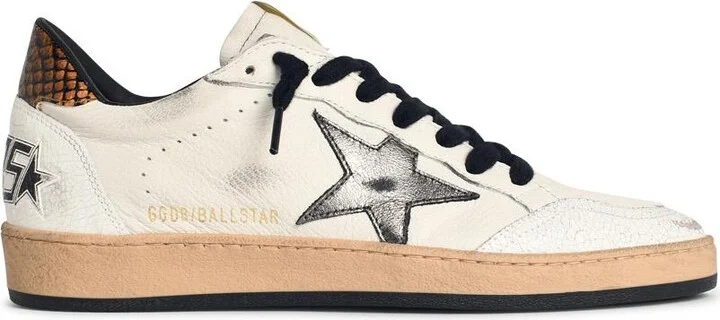 'ball Star' White Leather Sneakers