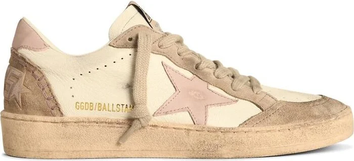 'ball Star' White Leather Sneakers