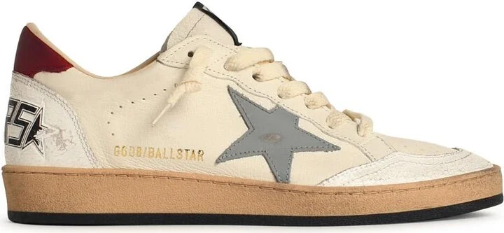 'ball Star' White Leather Sneakers