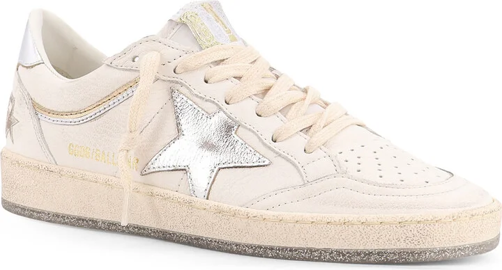Ball Star With Padded Collar Low-top Leather Snakers - Image 2