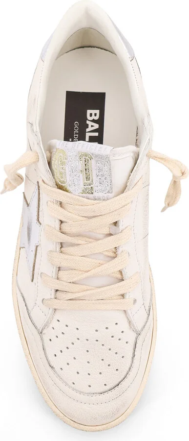 Ball Star With Padded Collar Low-top Leather Snakers - Image 5