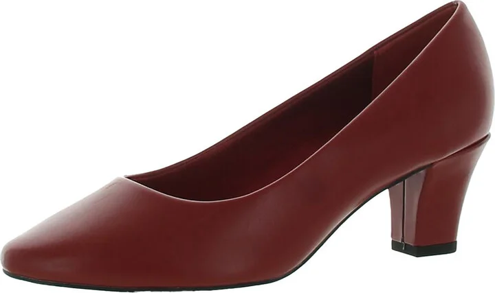 Ballar Womens Faux Leather Slip On Pumps