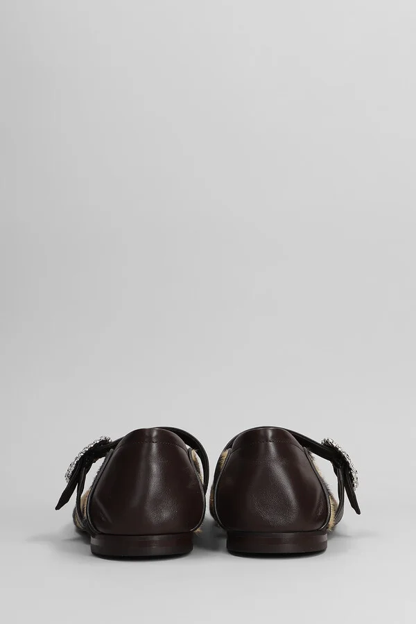 Ballerina Buckle Ballet Flats In Animalier Pony Skin - Image 4