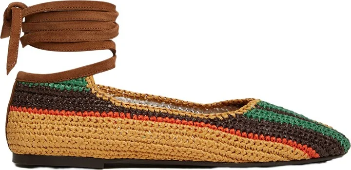 Ballerina Flats Multicolor Chocolate