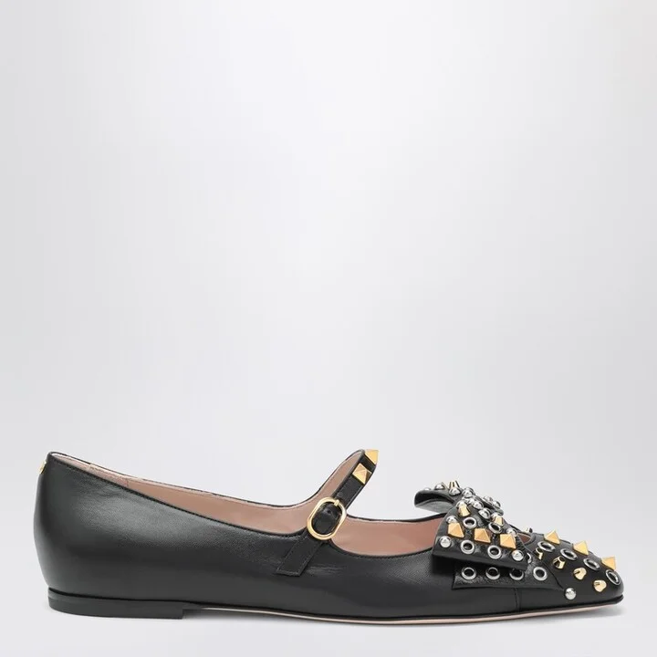 Ballerina Mary-Jane Bowow with studs