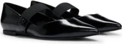 Ballerina pumps in polished faux leather- Black Women's Special Occasions size 7