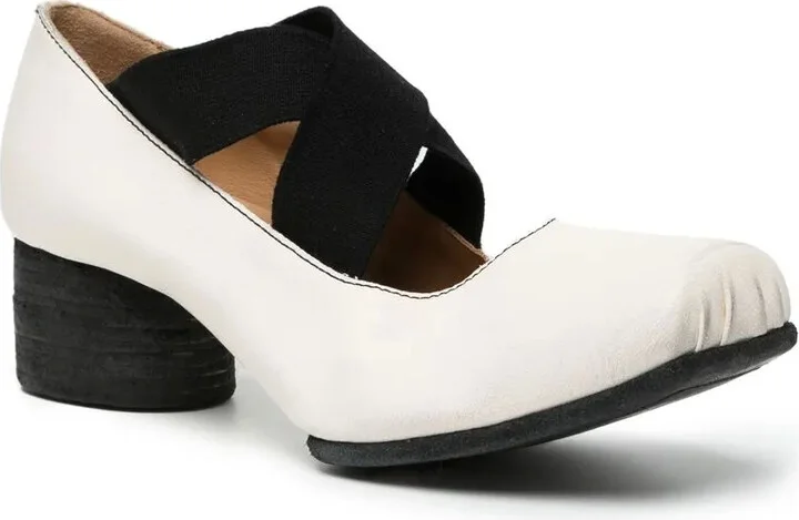 Ballerina square toe elasticated pumps - Image 2