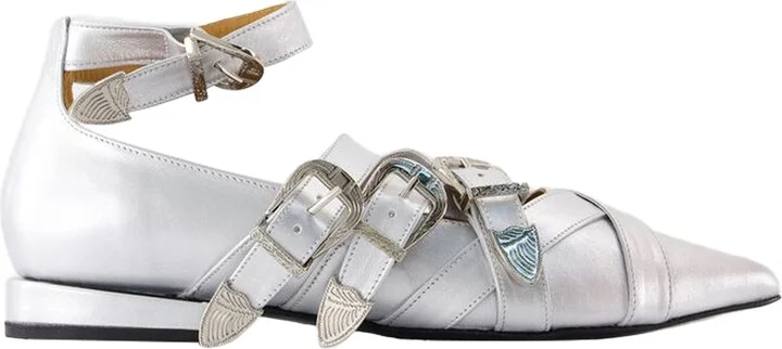 Ballerinas Aj926 - Toga Pulla - Leather - Silver
