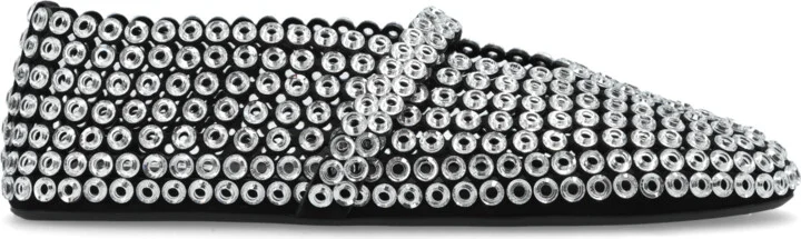 Ballerinas Eyelet, , - Silver