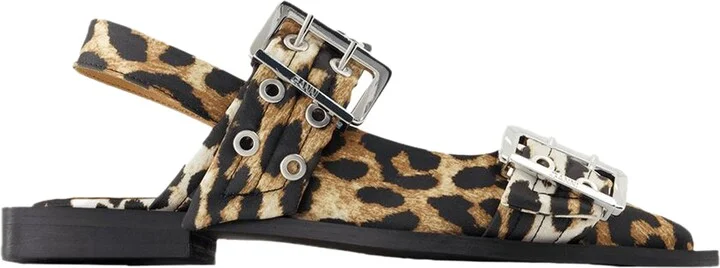 Ballerinas Feminine - Ganni - Synthetic - Printed