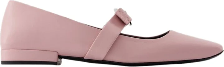 Ballerinas - Versace - Leather - Pink