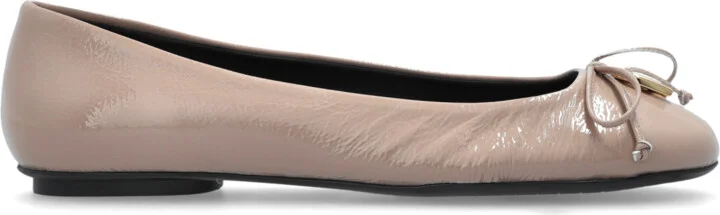 Ballerinas With Bow, , - Beige