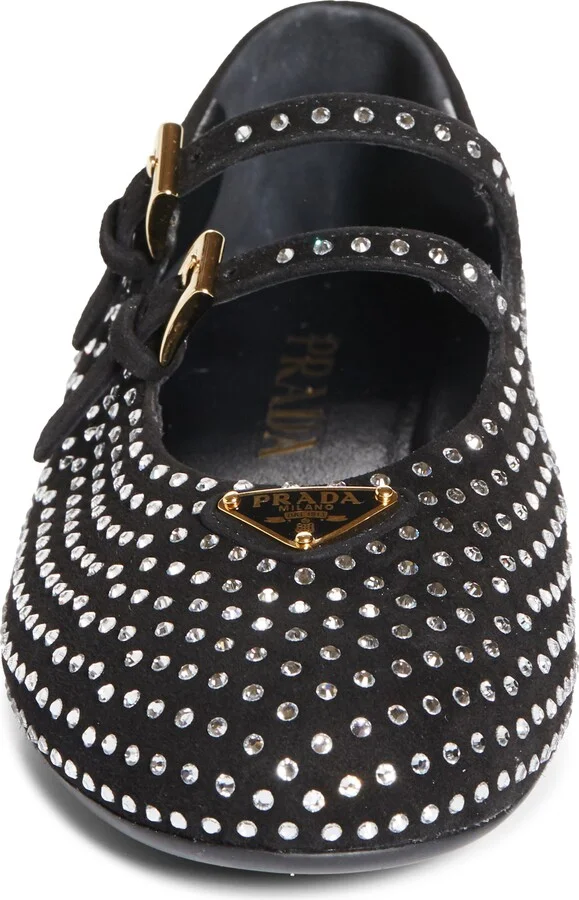 Ballerine Crystal Mary Jane Flat - Image 4