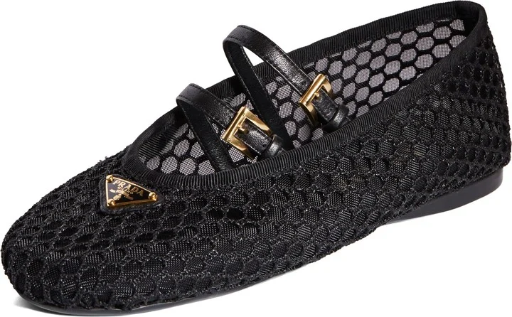 Ballerine Mesh Mary Jane Flat