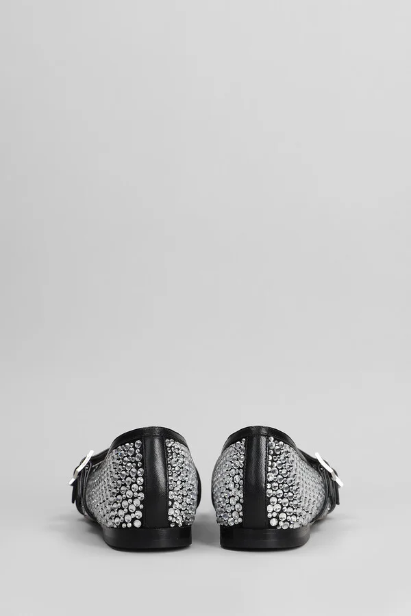 Ballet Flats In Black Leather - Image 4