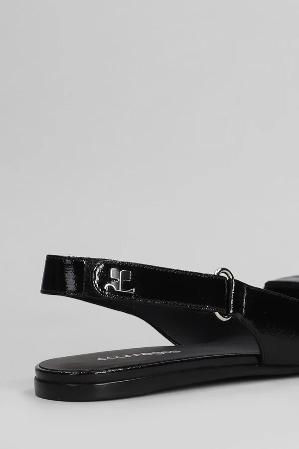 Ballet Flats In Black Leather - Image 2