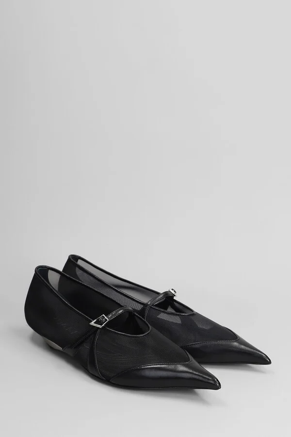 Ballet Flats In Black Polyamide - Image 2