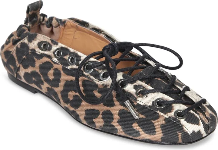 Ballet Flats In Leopard Print - Image 2