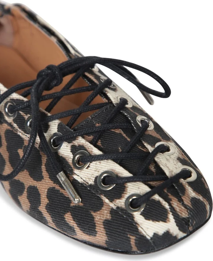 Ballet Flats In Leopard Print - Image 4