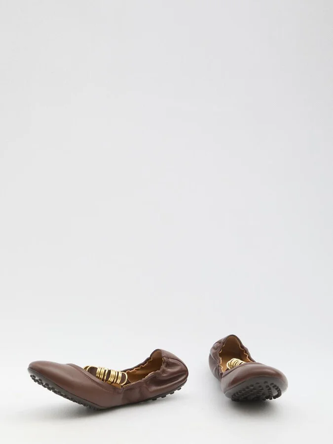 Ballet Flats Wit Eyelets - Image 5