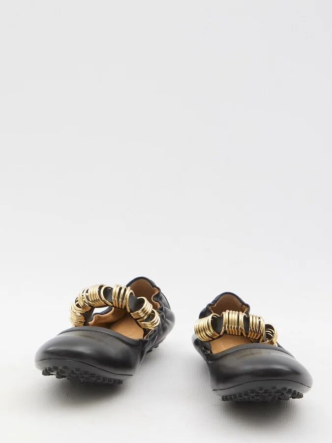 Ballet Flats Wit Eyelets - Image 5
