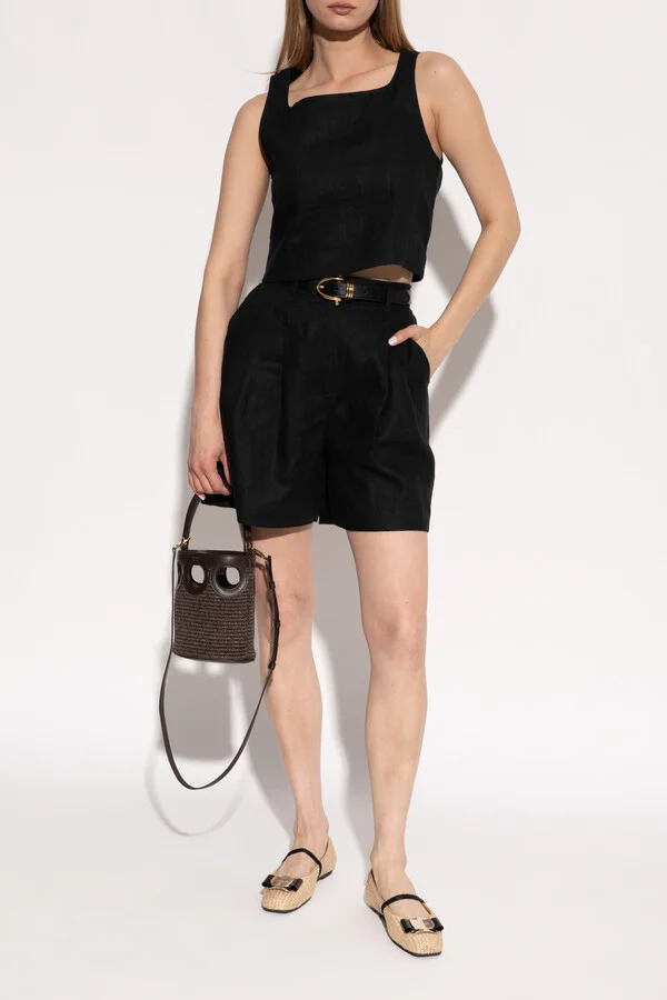Ballet Flats With A Bow, , - Beige - Image 2
