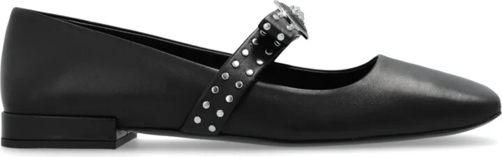 Ballet Flats With A Bow, , - Black