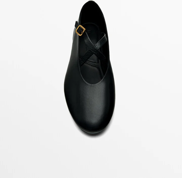 Ballet Flats With Crossover Straps - Image 5