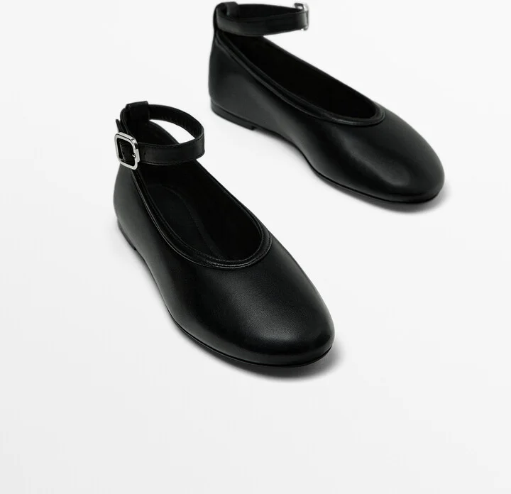 Ballet Flats With Detachable Strap - Image 3