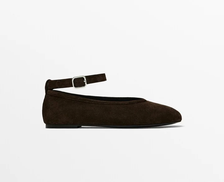 Ballet Flats With Detachable Strap - Image 2