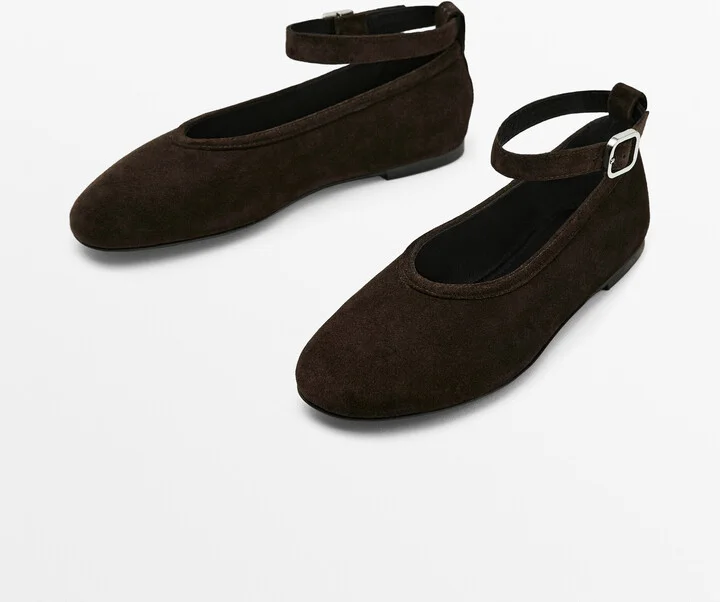 Ballet Flats With Detachable Strap - Image 3