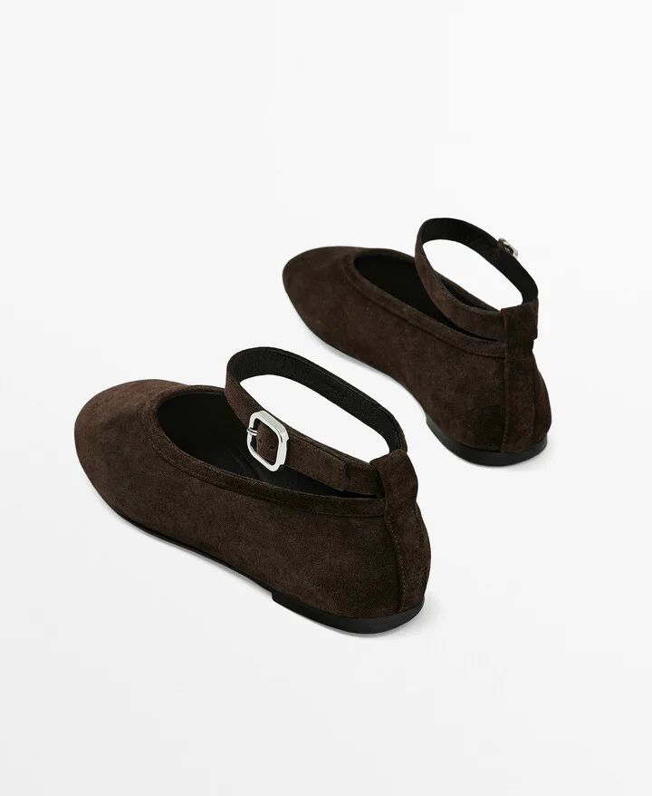 Ballet Flats With Detachable Strap - Image 4