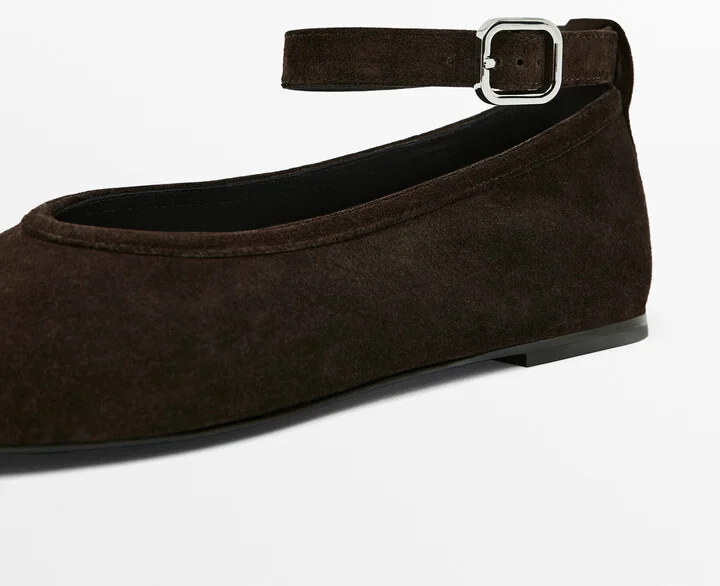 Ballet Flats With Detachable Strap - Image 5