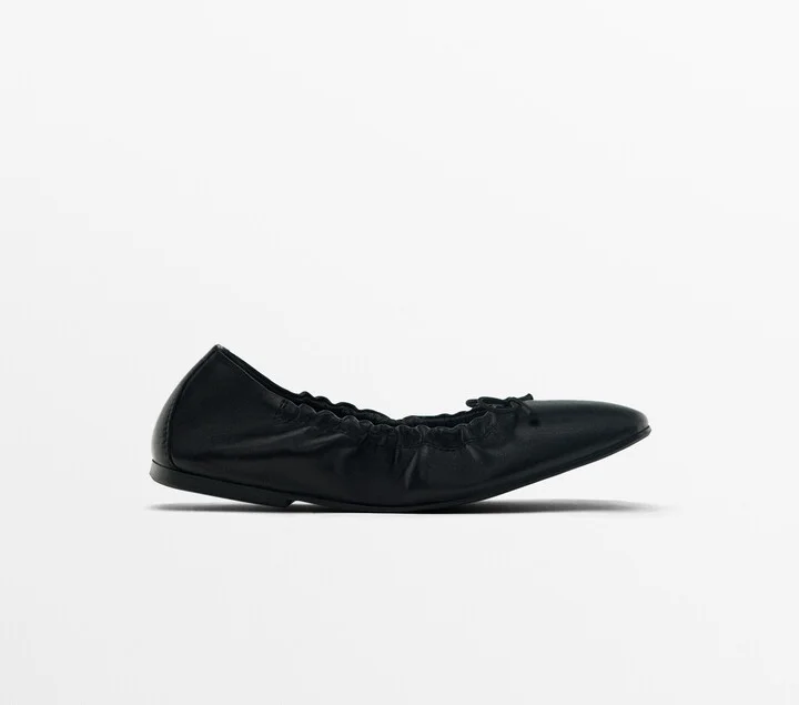 Ballet Flats With Gathered Detail - Image 2