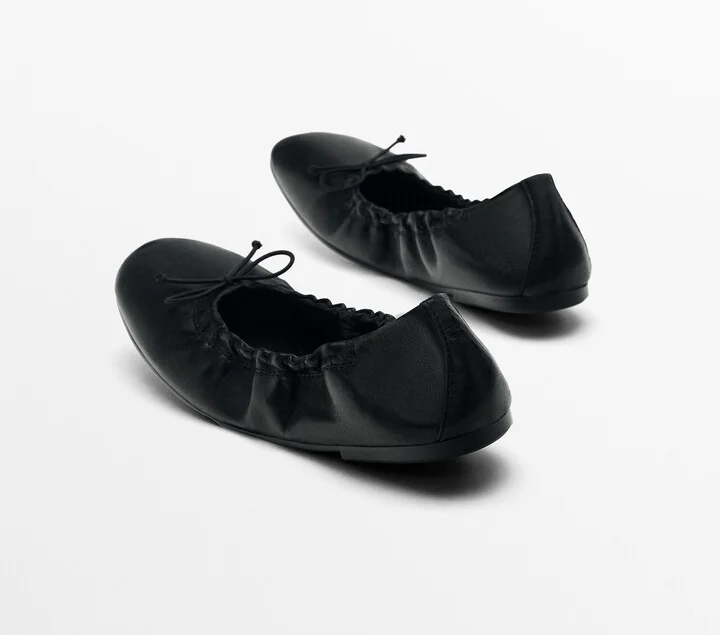 Ballet Flats With Gathered Detail - Image 4