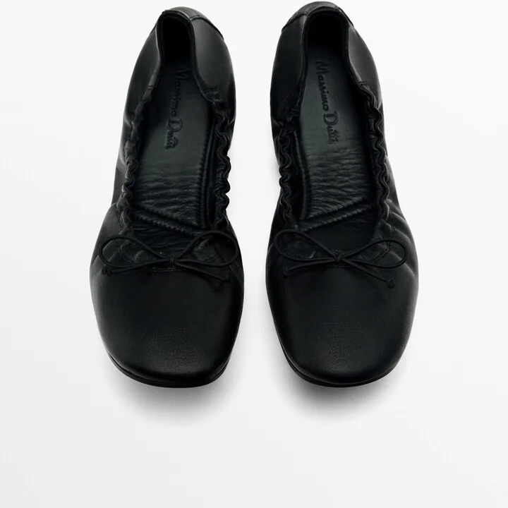 Ballet Flats With Gathered Detail - Image 5