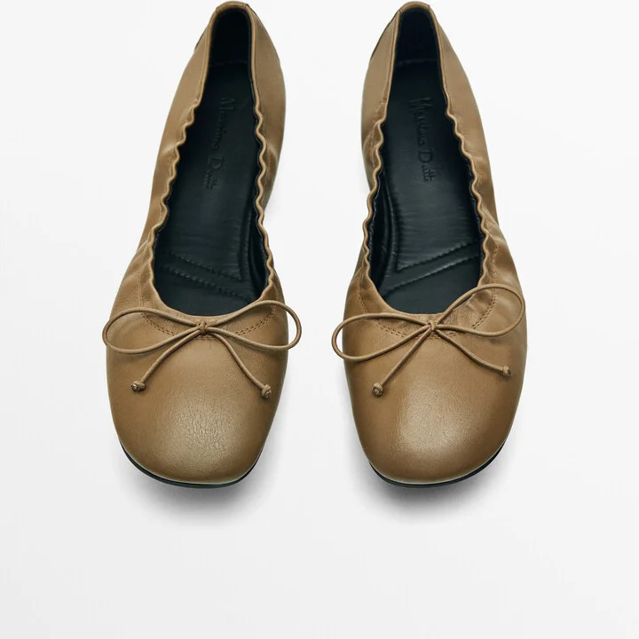 Ballet Flats With Gathered Detail - Image 5
