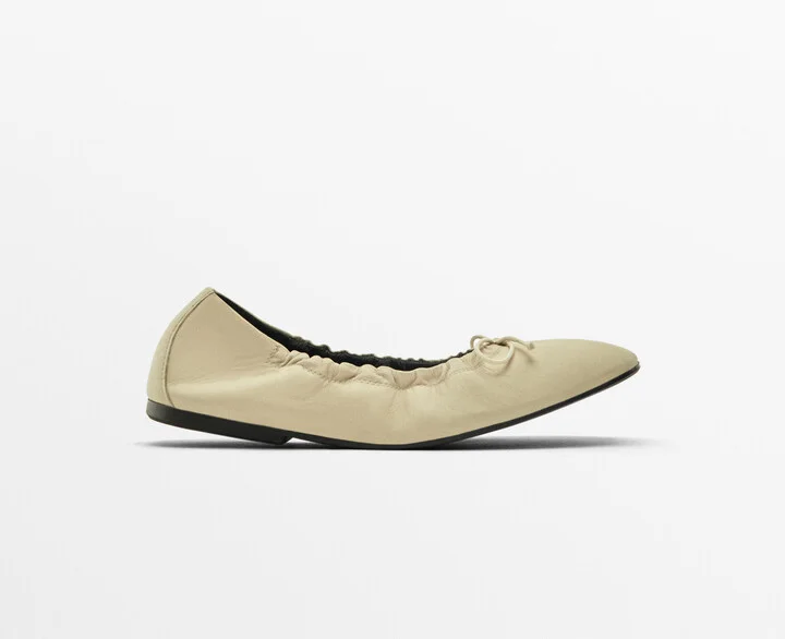 Ballet Flats With Gathered Detail - Image 2